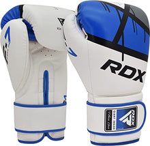 Load image into Gallery viewer, RDX Boxing Gloves EGO, Sparring Muay Thai Kickboxing MMA Heavy Training Mitts, Maya Hide Leather, Ventilated, Long Support, Punching Bag Workout Pads, Men Women Adult 8 10 12 14 16 oz
