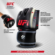 Load image into Gallery viewer, UFC 5 oz MMA Martial Arts Training Gloves, Black, Large/X-Large

