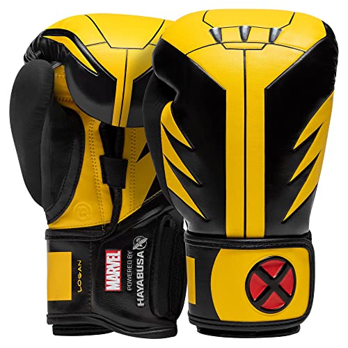 Hayabusa Marvel Hero Elite Boxing Gloves for Men and Women - Wolverine, 12oz